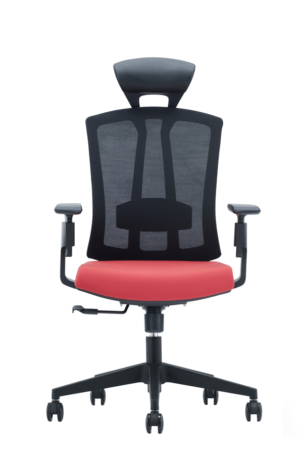 Office chair with leather headrest Featured Image