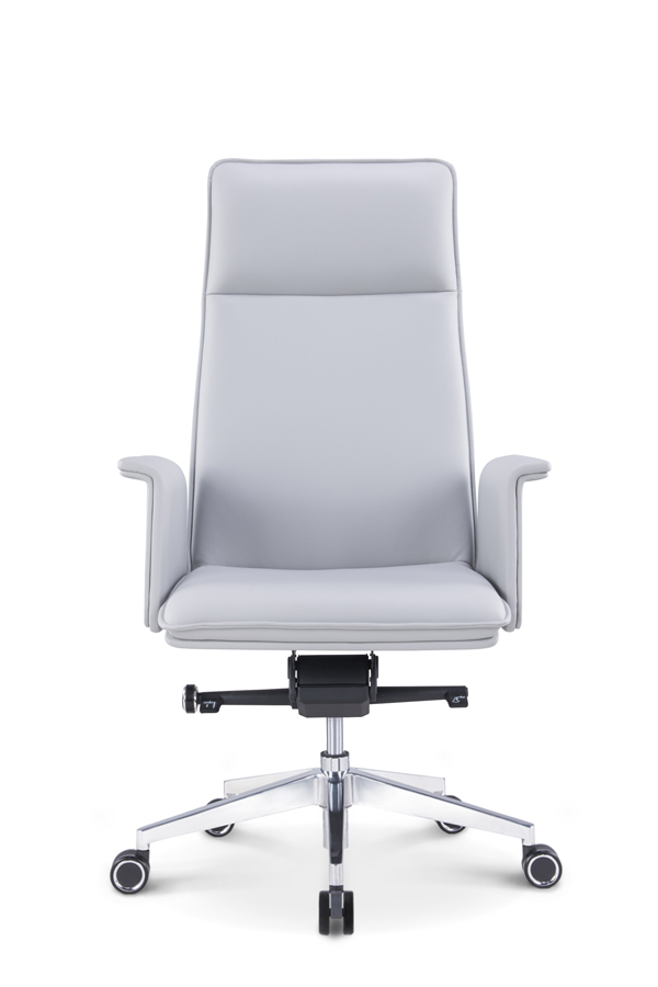 High back grey leather office chair factory and manufacturers SitZone