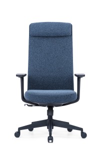 High back fabric chair