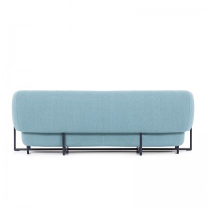 Fabric cover three seater office sofa